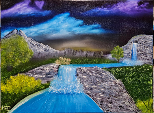 #45 A River Runs Through It 16x20 Stretched Canvas