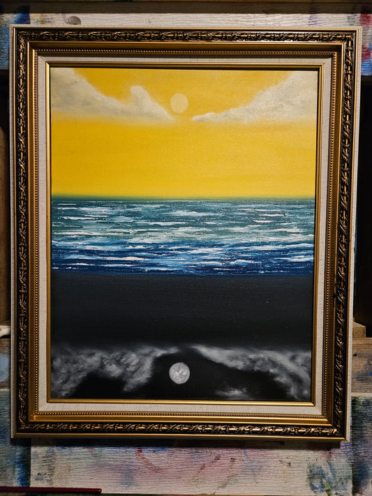 #70 Oil Painting by MacSquatch #70 Framed Pro Series 16x20 canvas